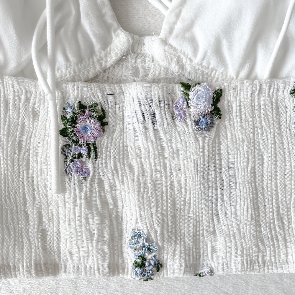 Embroidered Floral Tank - Picture 9 of 9